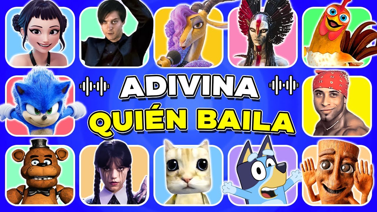 ¡Adivina Quién Baila! 💃 A Través de Luces Neón ✨  | 👽💙Varang 🐰🦊 Zootopia 👹🎶 Saja Boys🐻Freddy