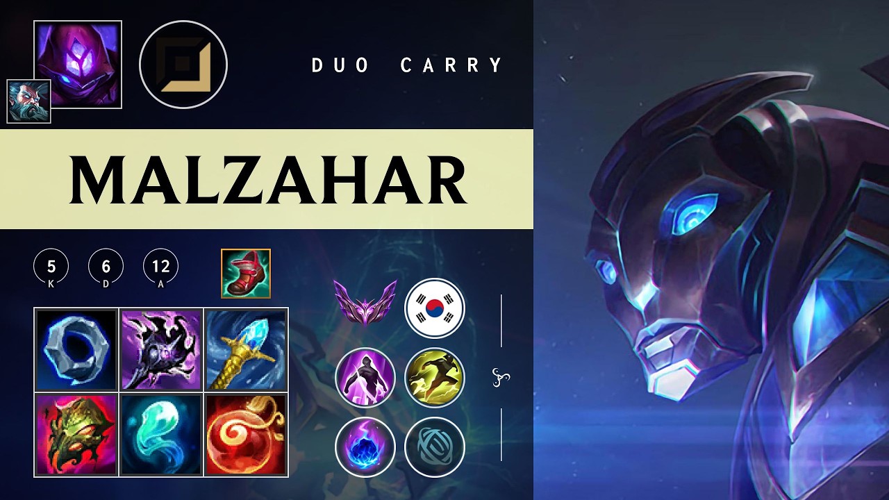 Malzahar Carry vs Lucian - KR Master Patch 26.05
