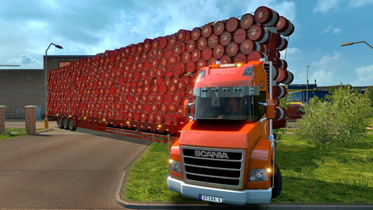 SCANIA STAX Concepto | Sobredimensiones | Trailer muy largo | Maniobra difícil