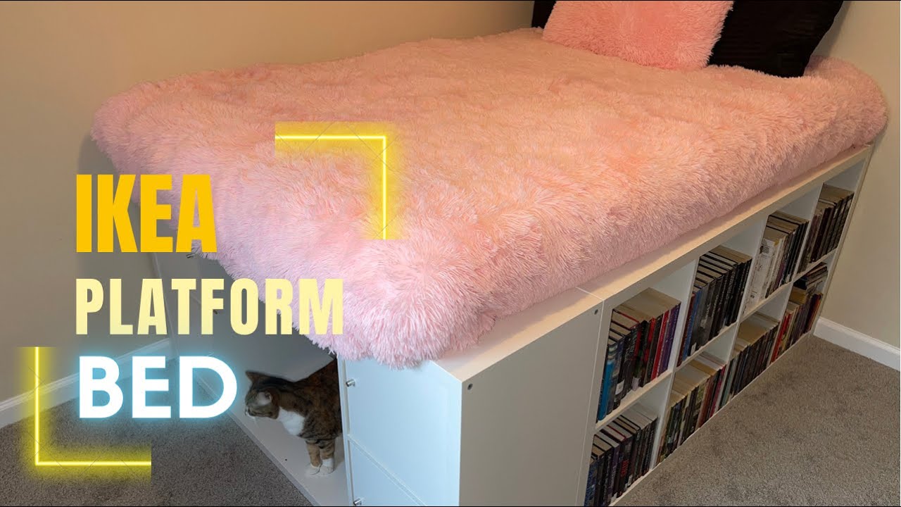 Кровать-платформа с отсеками для хранения | Кровать-куб IKEA | Кровать своими руками