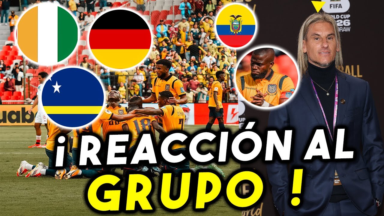 🇪🇨 ENNER VALENCIA REACCIONA AL SORTEO DE ECUADOR PARA EL MUNDIAL 2026 JUNTO A BECCACECE NUESTRO DT !