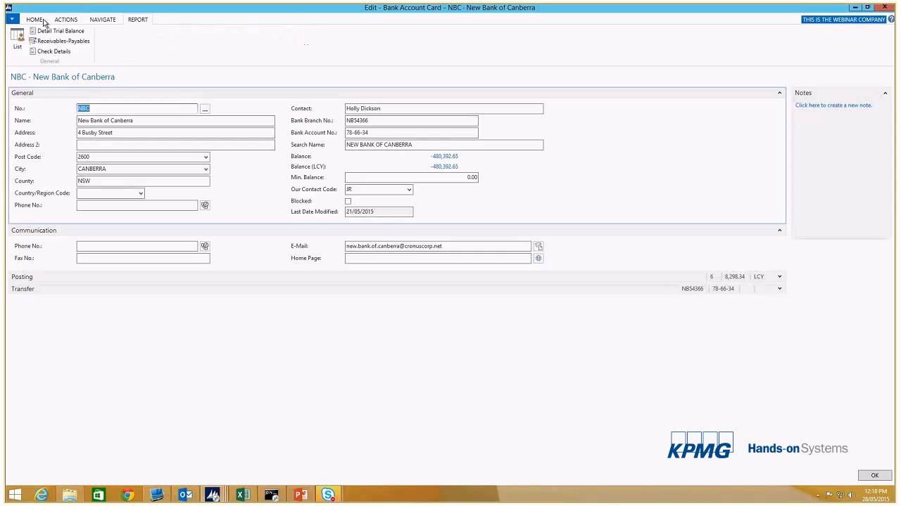 Microsoft Dynamics NAV 2015 Financial Capabilities Webinar