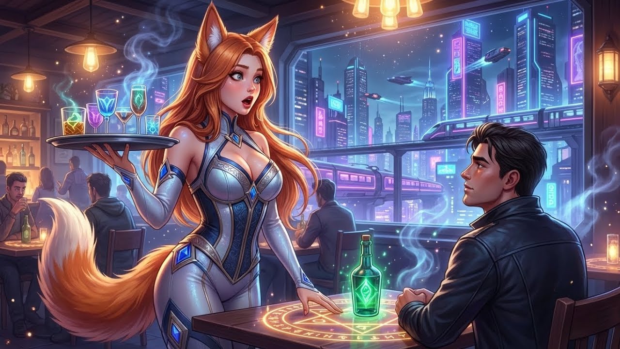 An Alien Wolf Bartender Walked In On Me — She Froze When She Realized The Truth | Sci-Fi Stories
