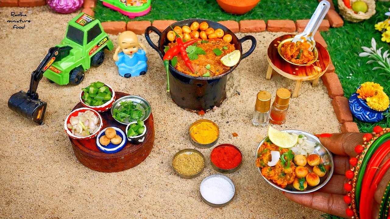 Miniature Street Style Pav Bhaji l Mouth Melting Pav Bhaji l Radha Miniature Food