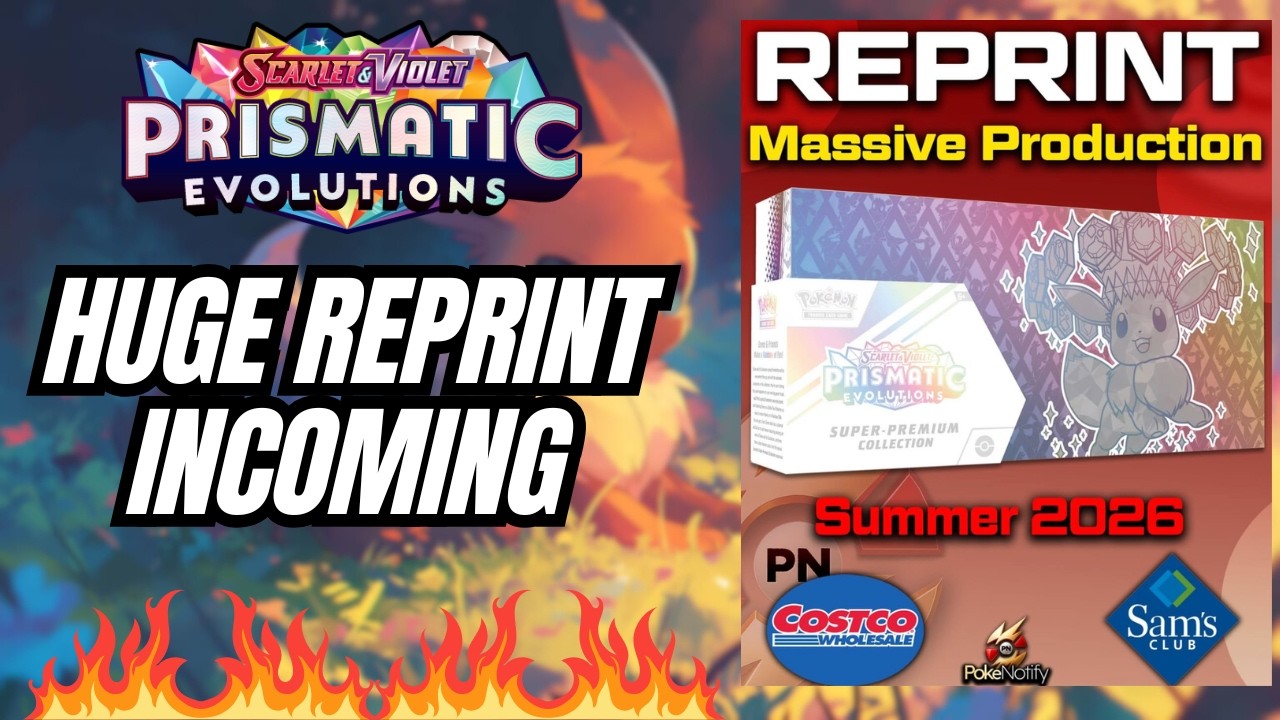 WIELKI PRZEDRUK NADCHODZI! AKTUALIZACJA PRZEDRUKOWANIA Kolekcji Super Premium Pok&eacute;mon Prismatic E...