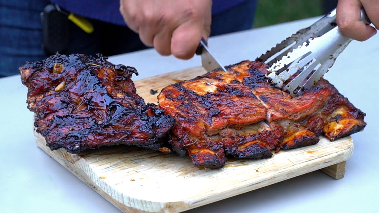 Costillar de res al whisky y miel...