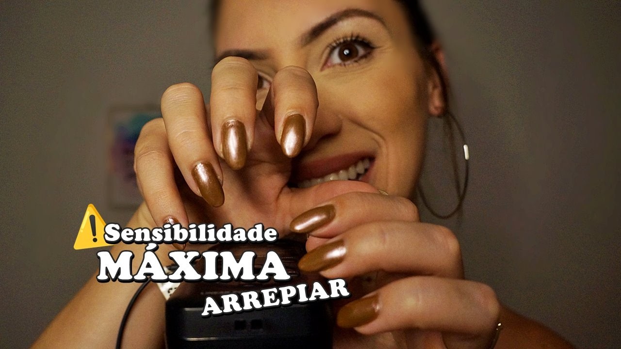 ASMR Sensibilidade Máxima no TASCAM de Arrepiar (sons de boca, tapping, sussurros, atenção pessoal)