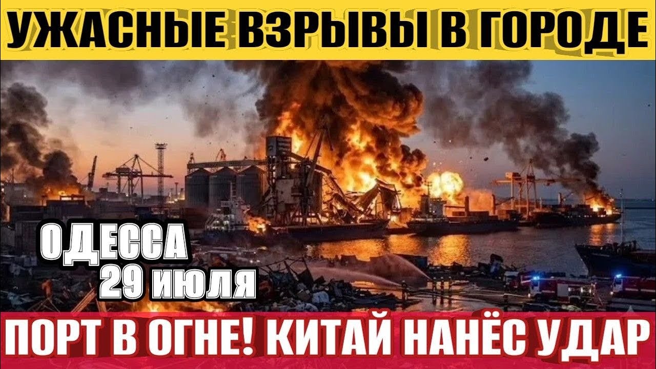 Одесса без порта! Ужасные взрывы! В городе взрывают машины! Китай нанес удар по Европе?!