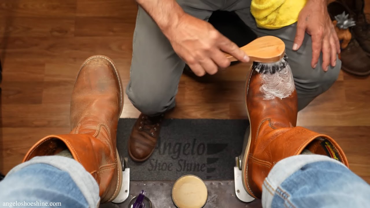 Extremely Satisfying Restoration!!! | Angelo Shoe Shine ASMR