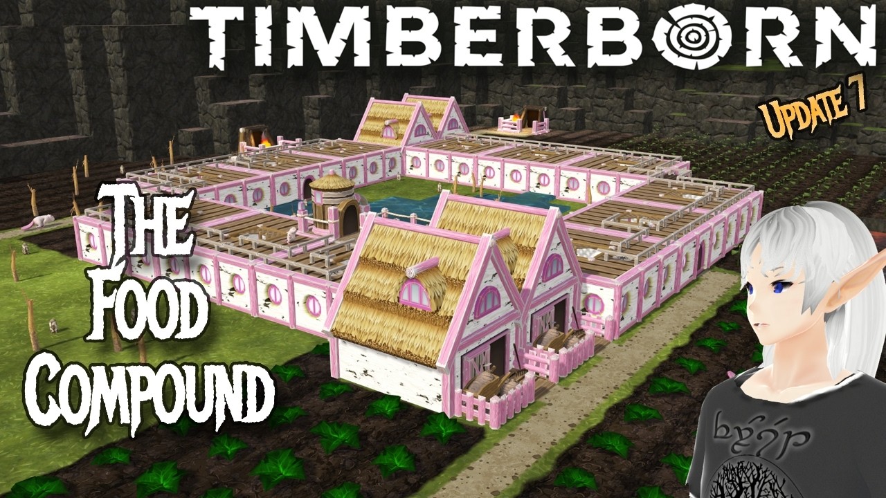Building a giant FOOD COMPOUND &ndash; Timberborn Update 7 - Whitepaws mod [E6]