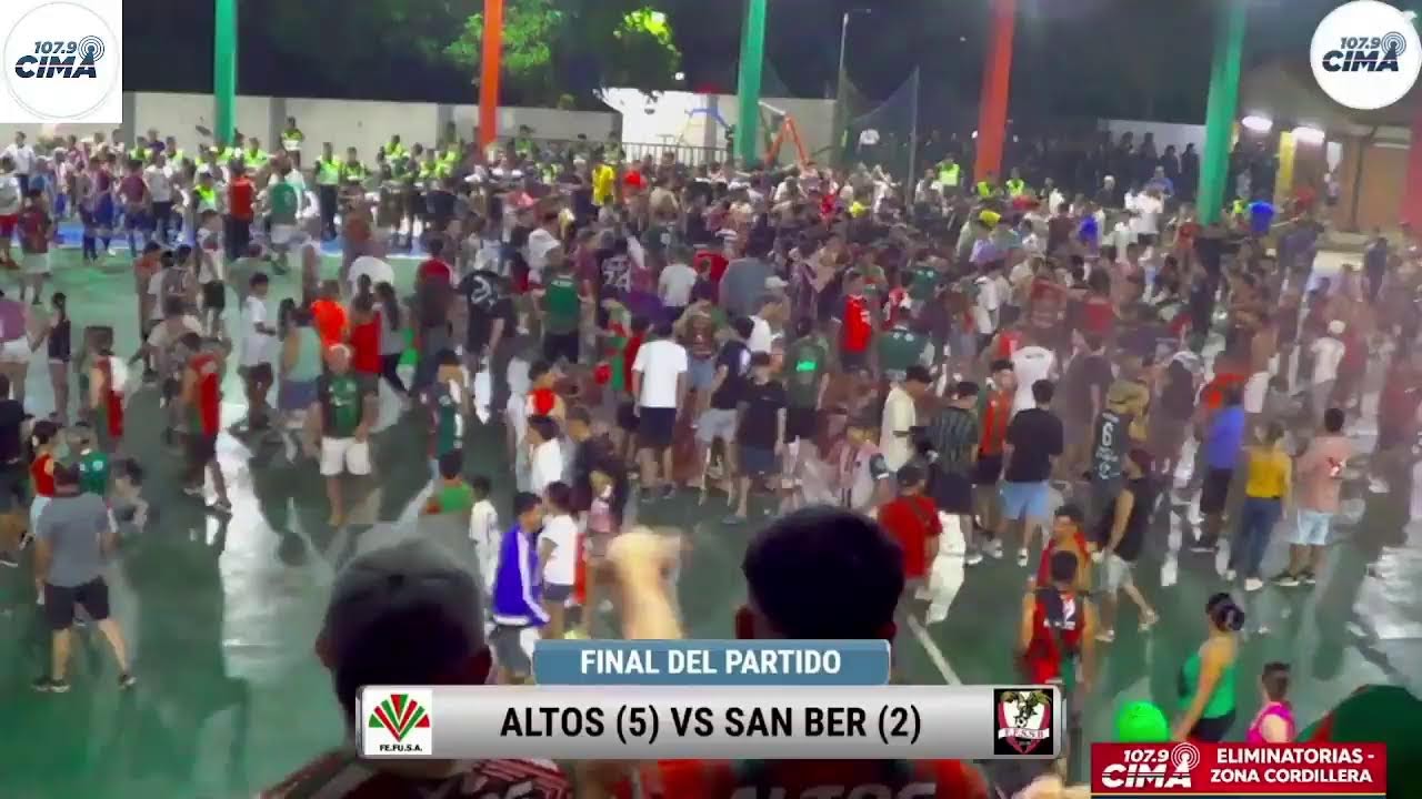 Futbol de Salon, Eliminatorias zona Cordillera. ALTOS VS SAN BERNARDINO