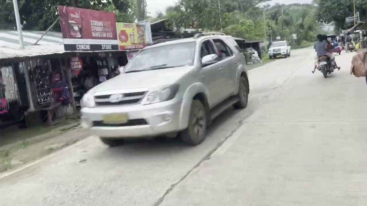 Walking around a park in Philippines