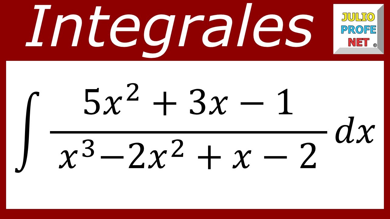 Integrales por fracciones parciales | Ej. 2 #julioprofe