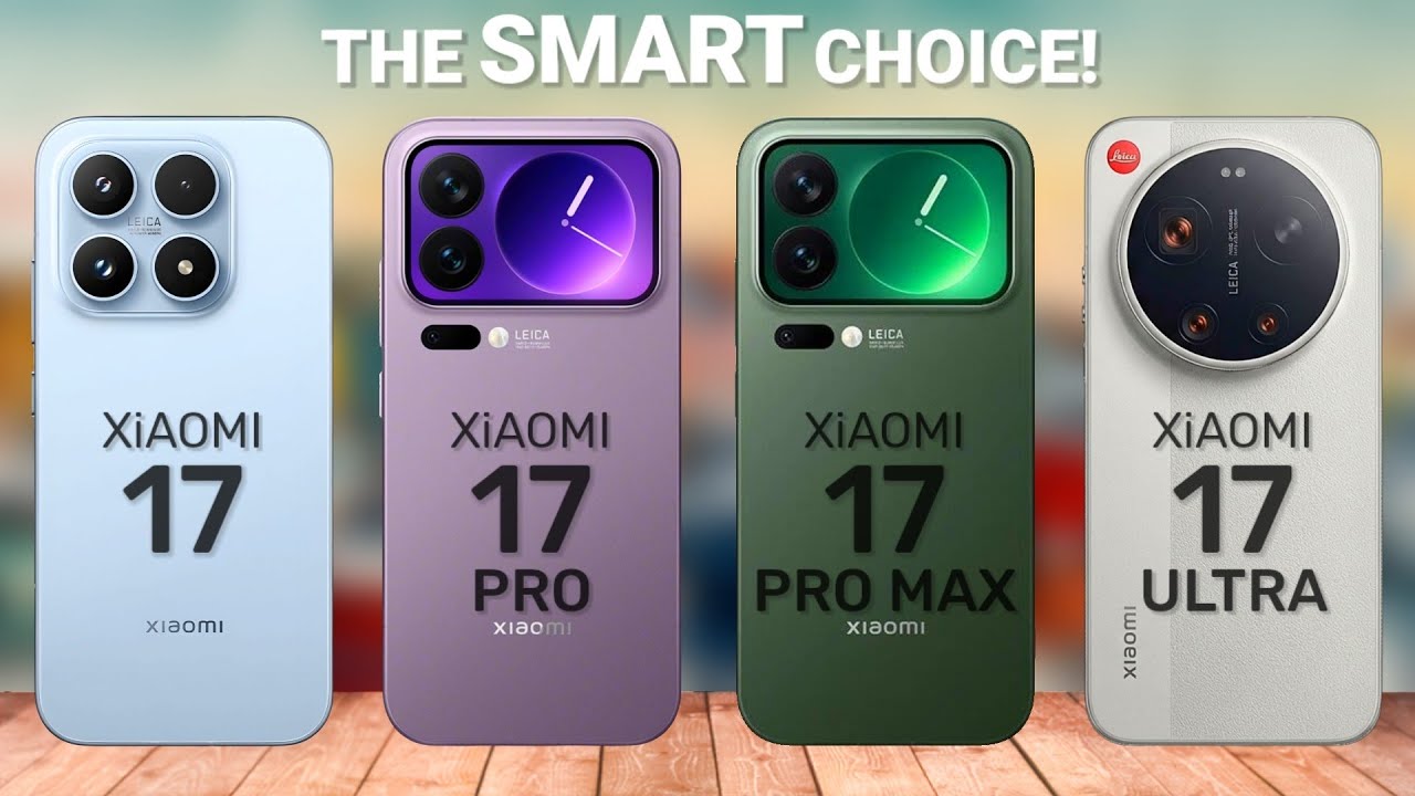 Xiaomi 17 Ultra против Xiaomi 17 Pro Max против Xiaomi 17 Pro против Xiaomi 17 — Полное сравнение...