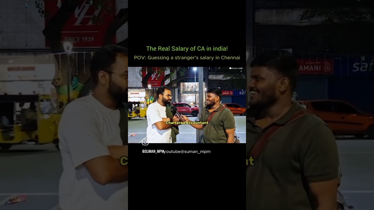 Real salary of CA in Chennai:)