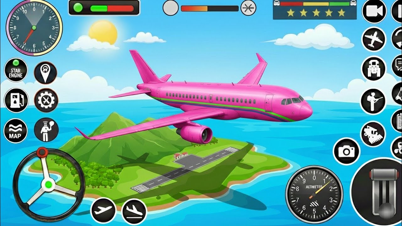Flight Airplane City Pilot Simulator✈️🚀 - Plane Boeing Emergency Landing - Android Gameplay