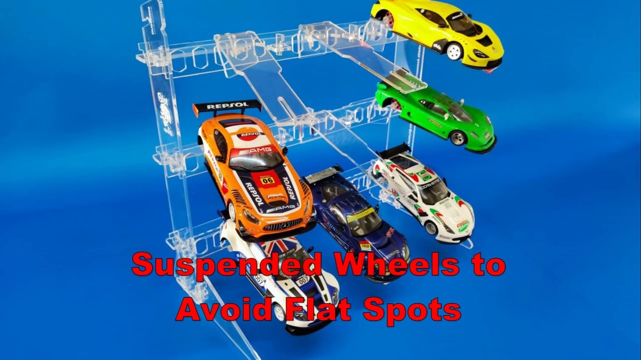 Slot Car Display Unit for 9 cars in 1/32 scale, NSR, Slot It, Carrera, Scalextric etc