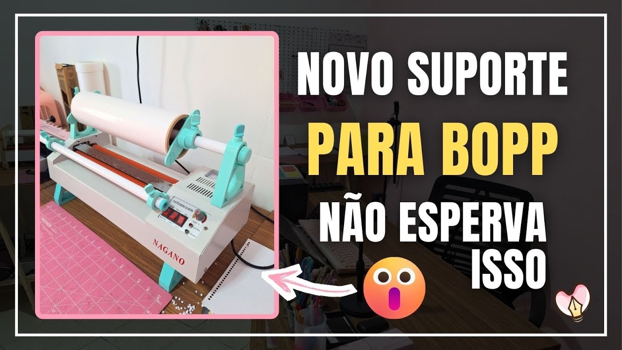 Suporte para Bopp | Laminação Perfeita  + Produção #grafica #encadernação #papelaria #vlog