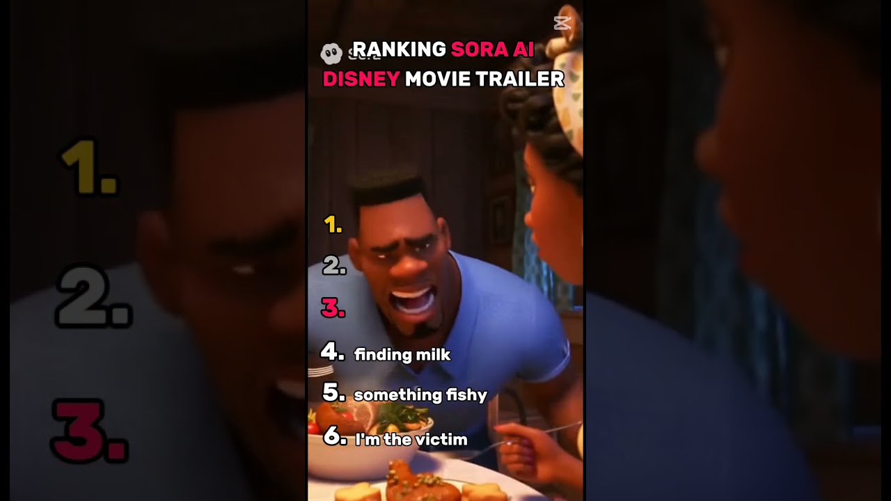 Top 5 Sora AI Disney movie trailers #soraai #sora #disney #ai #trailer