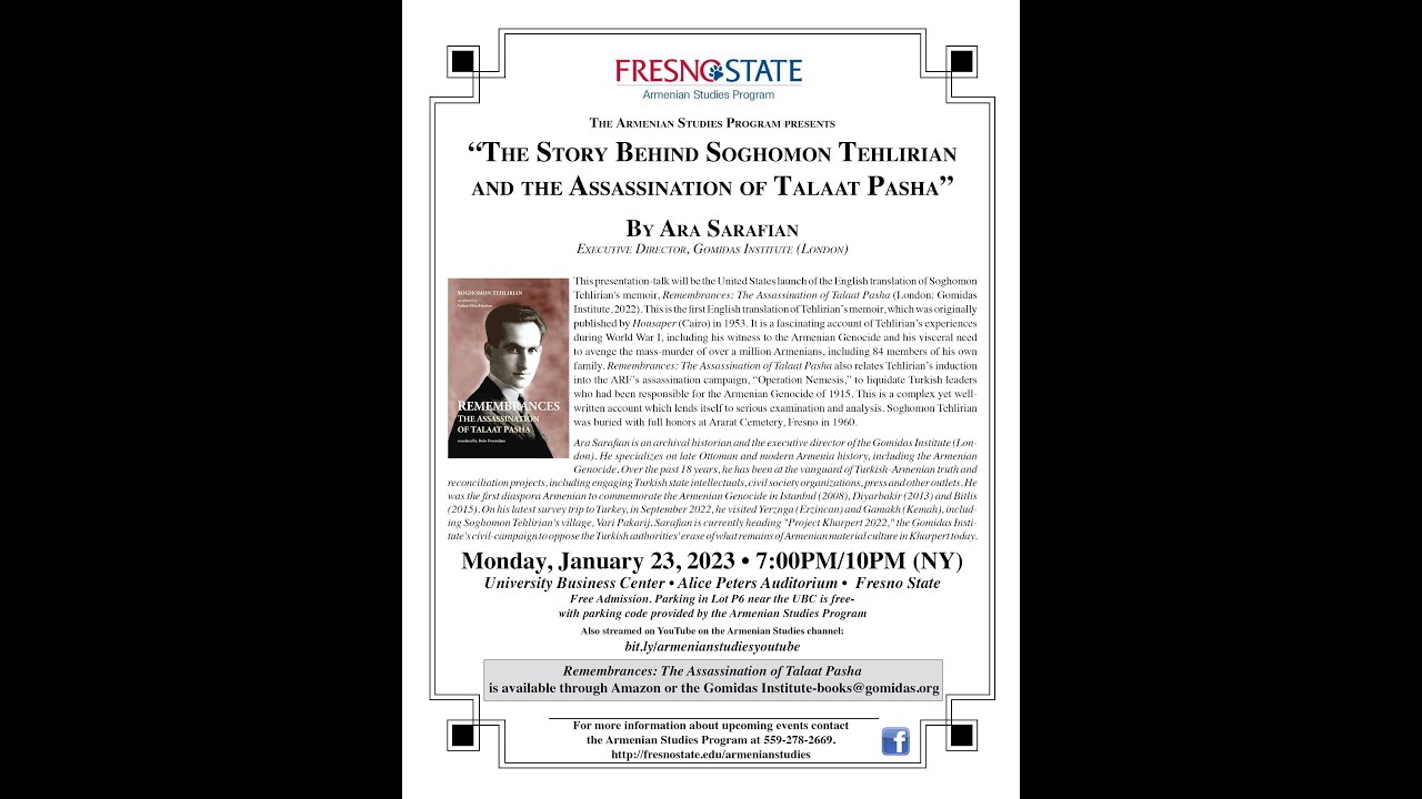 The Story Behind Soghomon Tehlirian