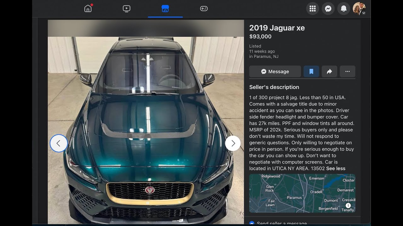 Here are 4 Salvage Supercars for sale right now? Would you fix!?