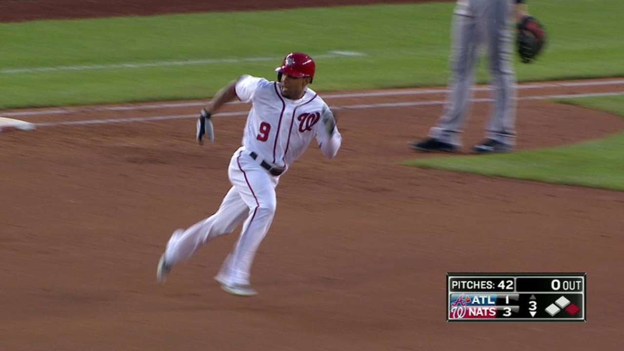 ATL@WSH: Revere hits a triple to right field