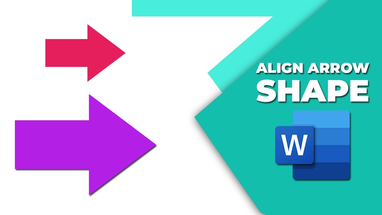 How to align arrow shapes in word
