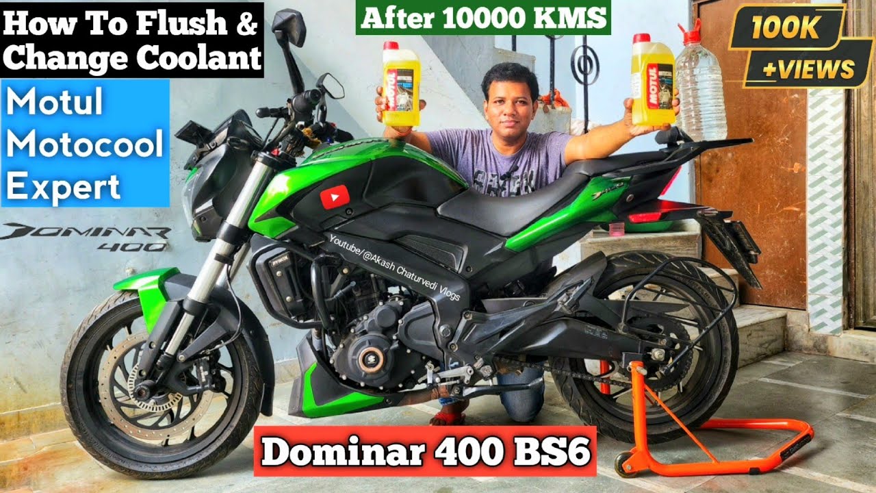 Bajaj Dominar 400 UG bs6 Radiator Flush and Coolant change