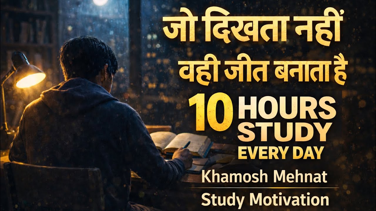 जो दिखता नहीं वही जीत बनाता है | 10 Hours Study Motivation Original| Hindi Motivational Song