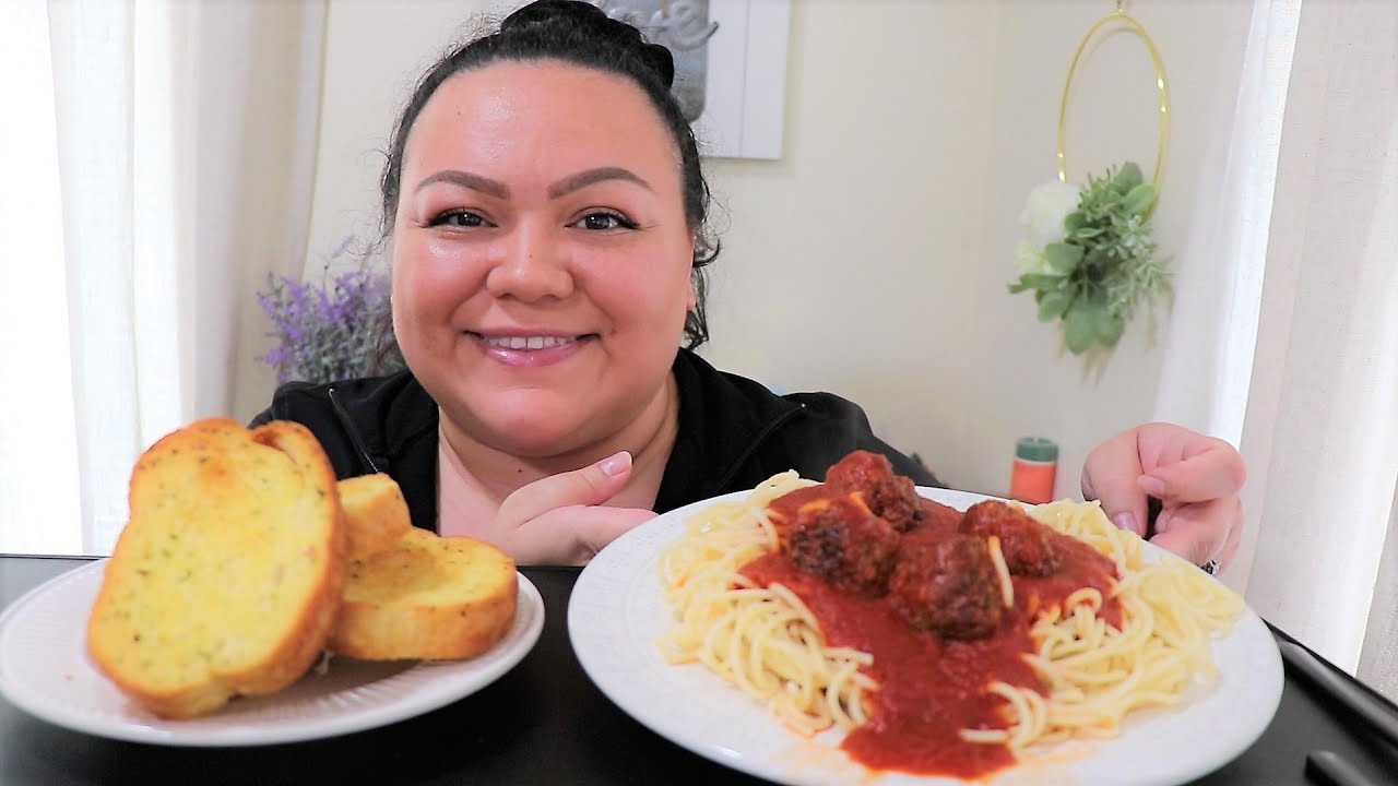 Spaghetti & Meatballs Mukbang