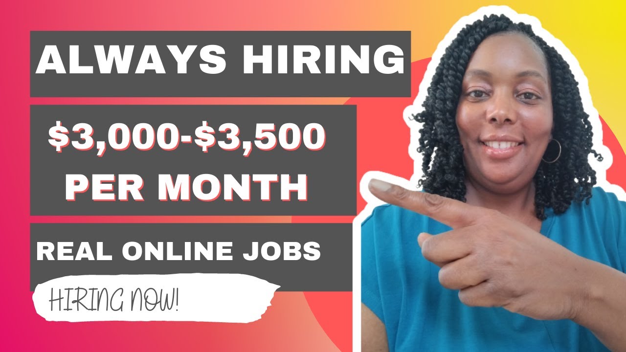 2 Non Phone Work From Home Jobs| Always Hiring 2022| $3,000-$3,500 Per Month