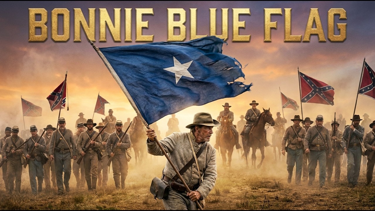 BONNIE BLUE FLAG 🇺🇸 | Эпическая фолк-песня Конфедерации времен Гражданской войны с историческим в...