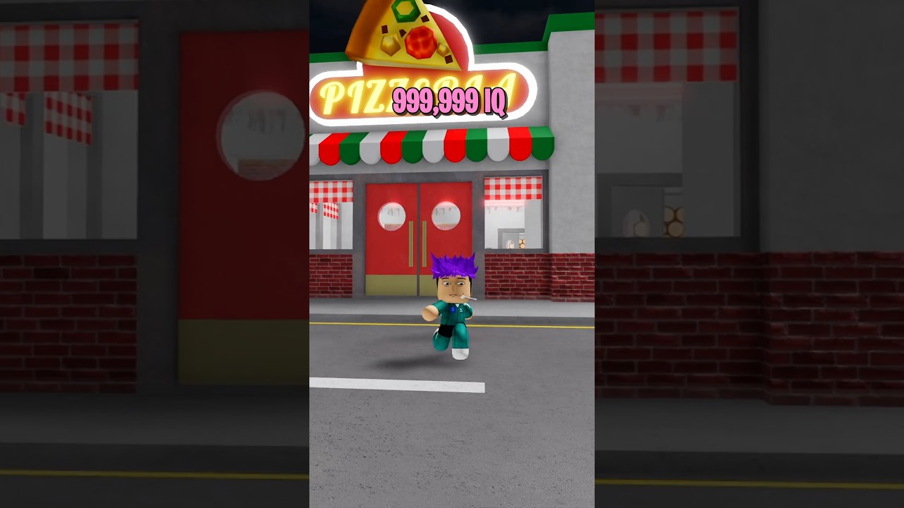 Thanos 999 999 IQ plays Papa Pizza Pizzeria Obby 😭#roblox #shorts