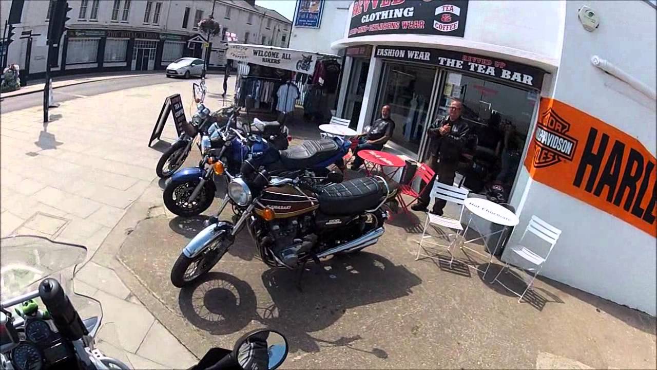 Revved up (biker's coffee bar)