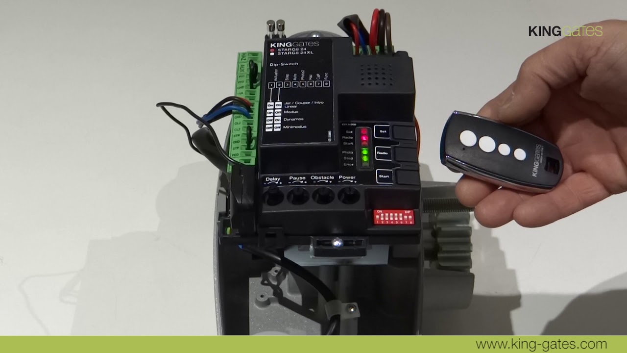 3. Programmation d'un émetteur radio en mode pas à pas