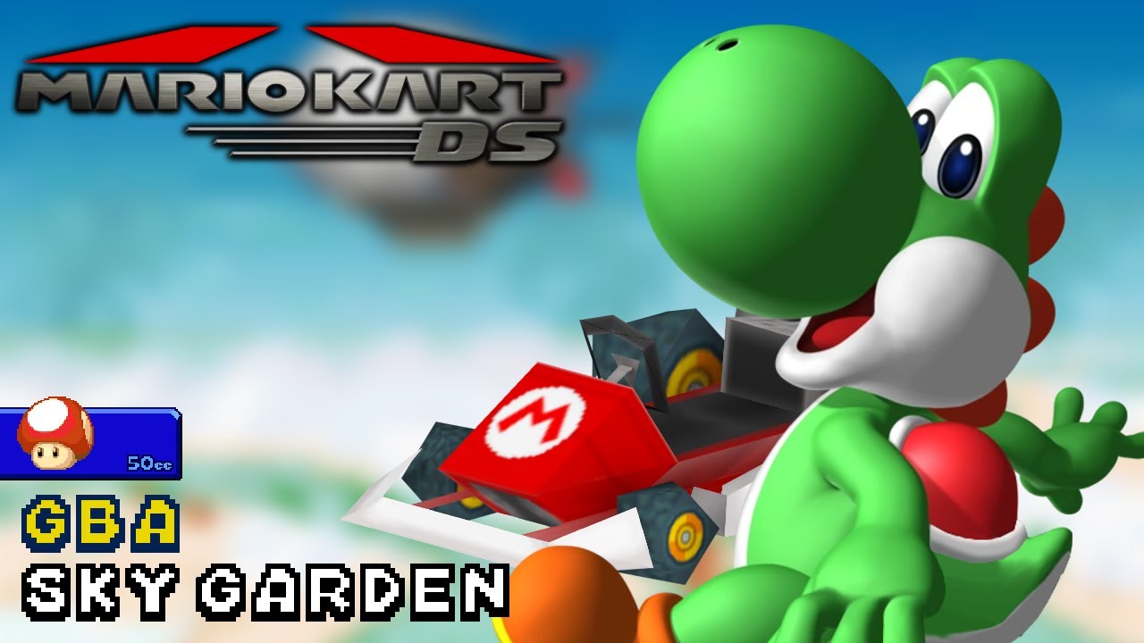 Mario Kart DS - 50cc - Yoshi - Standard MR - GBA Sky Garden | Ep. 3519