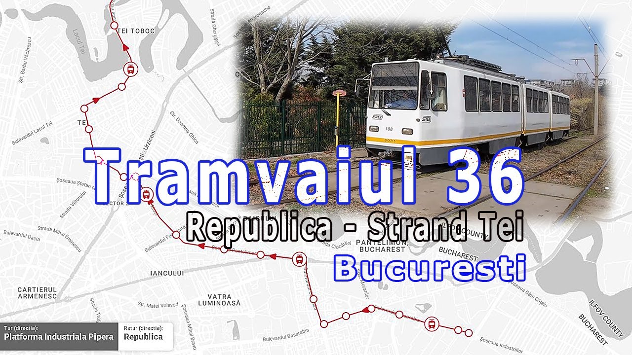 tramvai 36 bucuresti republica parcul tei