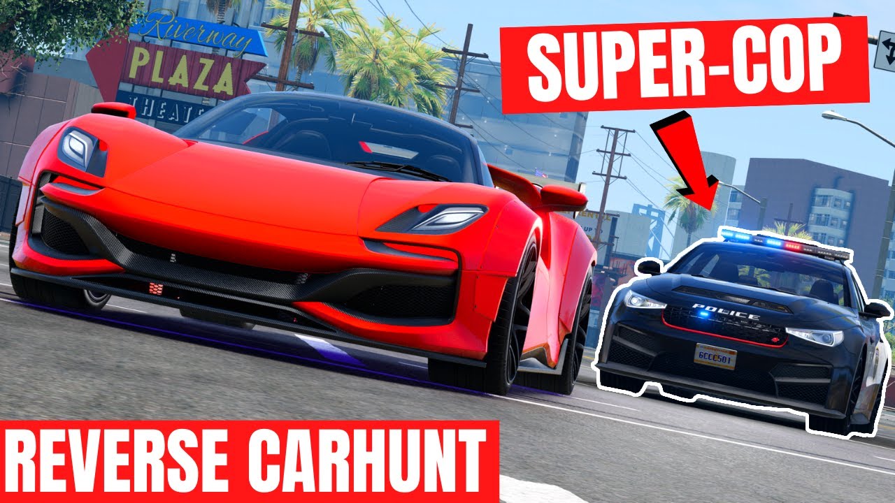 One Cop VS 10 Street Racers - BeamNG CarHunt