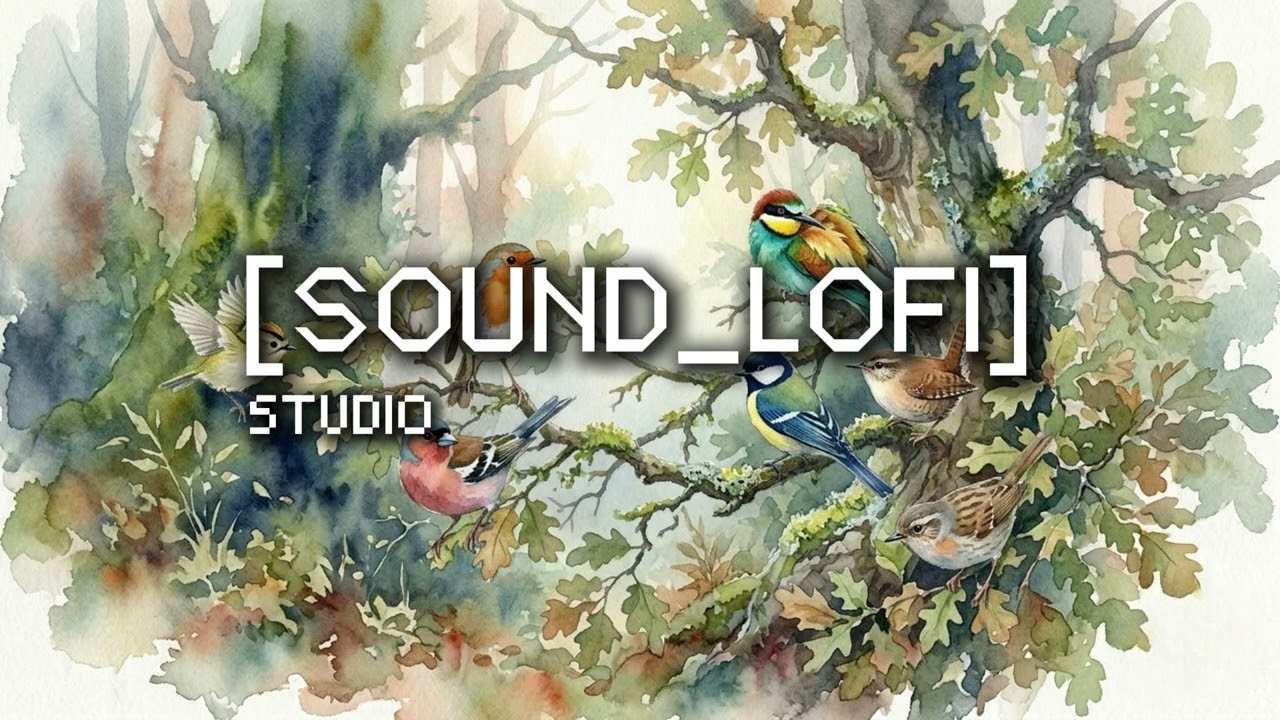 Sounds of the forest • lofi background music | relaxing rhythms to relax/study/work/coffee