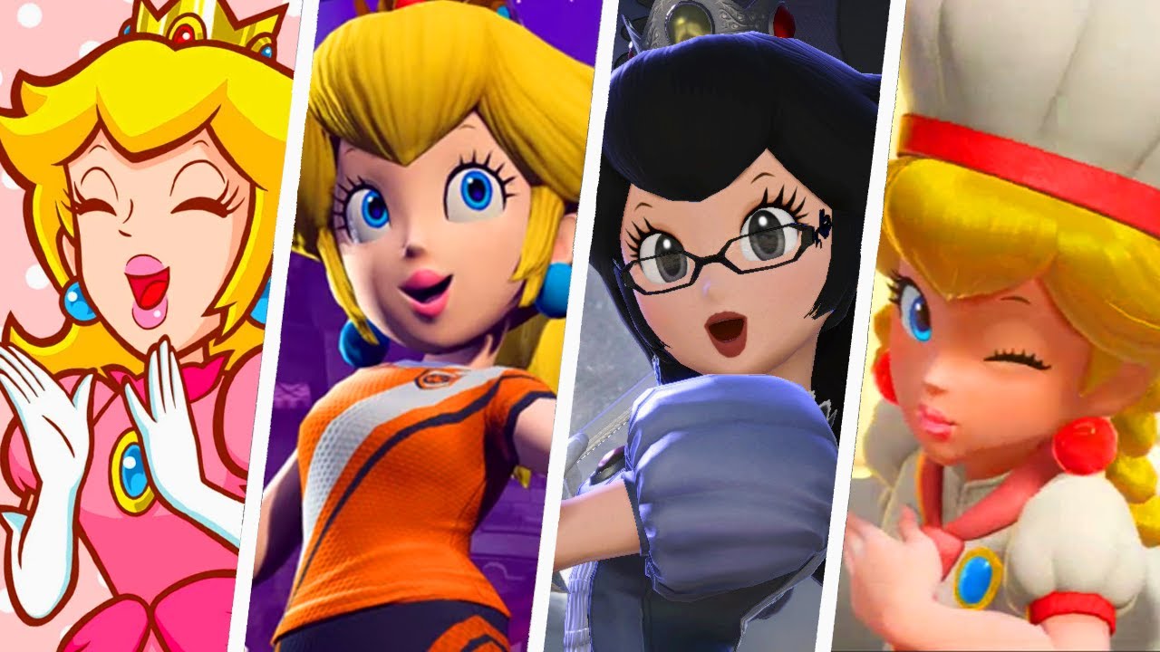 Evolution of Happy Princess Peach (1992 - 2024)