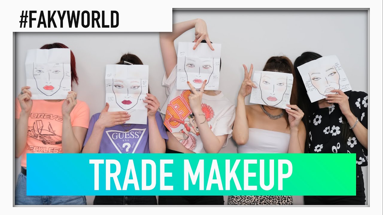 【FAKYWORLD】いつものメイクを交換したらどうなる！？トレードメイクアップチャレンジ！
