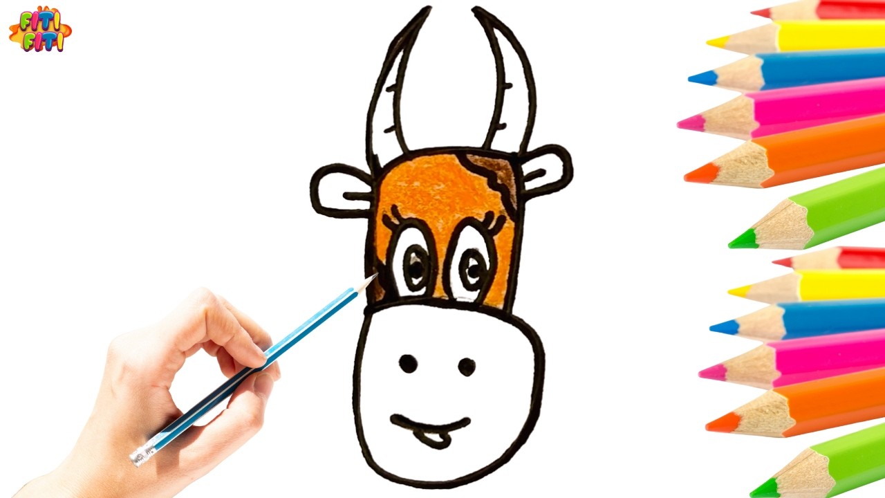 SEVİMLİ İNEK ÇİZİMİ🐄🐄 boyamayapalım/okulöncesi