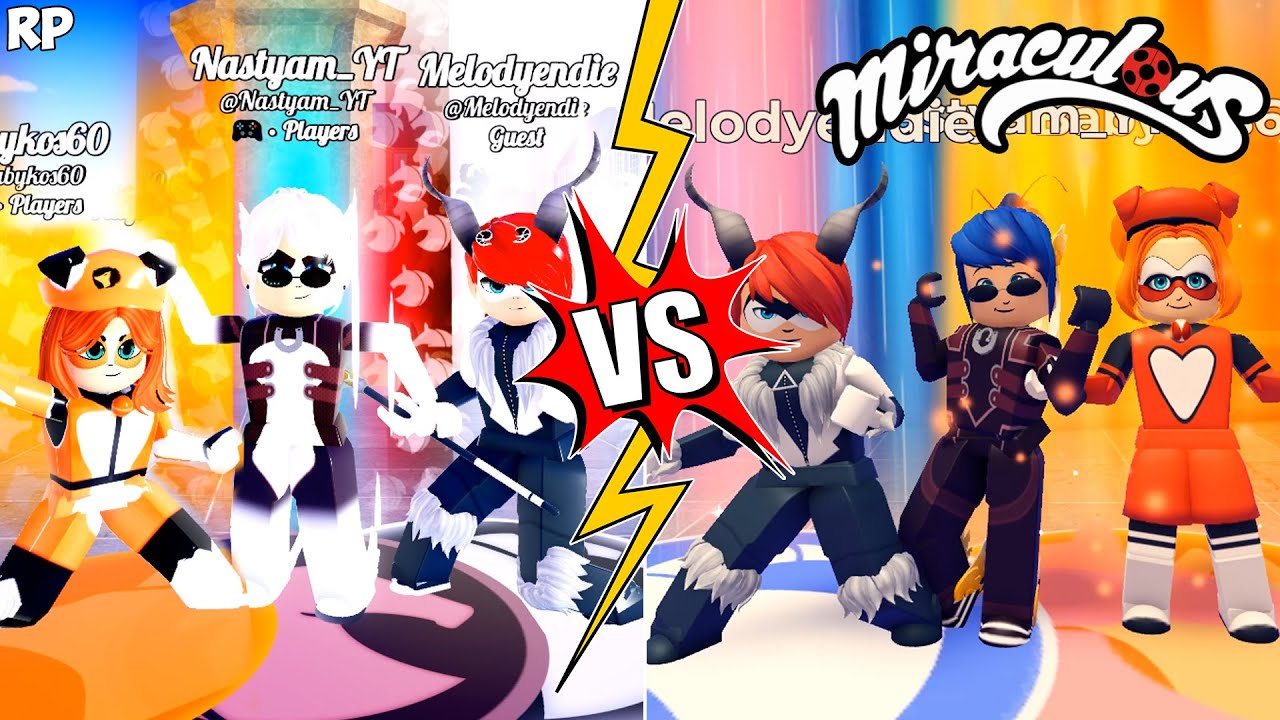 ALL TRANSFORMATION (COMPARISON) MIRACULOUS RP VS PARIS THE HIDDEN JEWELS - MIRACULOUS ROBLOX!