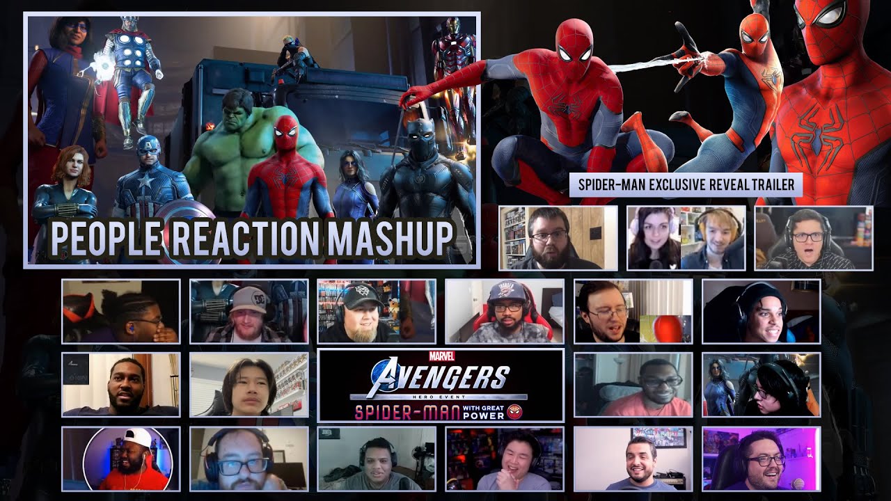 Marvel's Avengers - Spider-Man Exclusive Reveal Trailer [ Reaction Mashup Video ]
