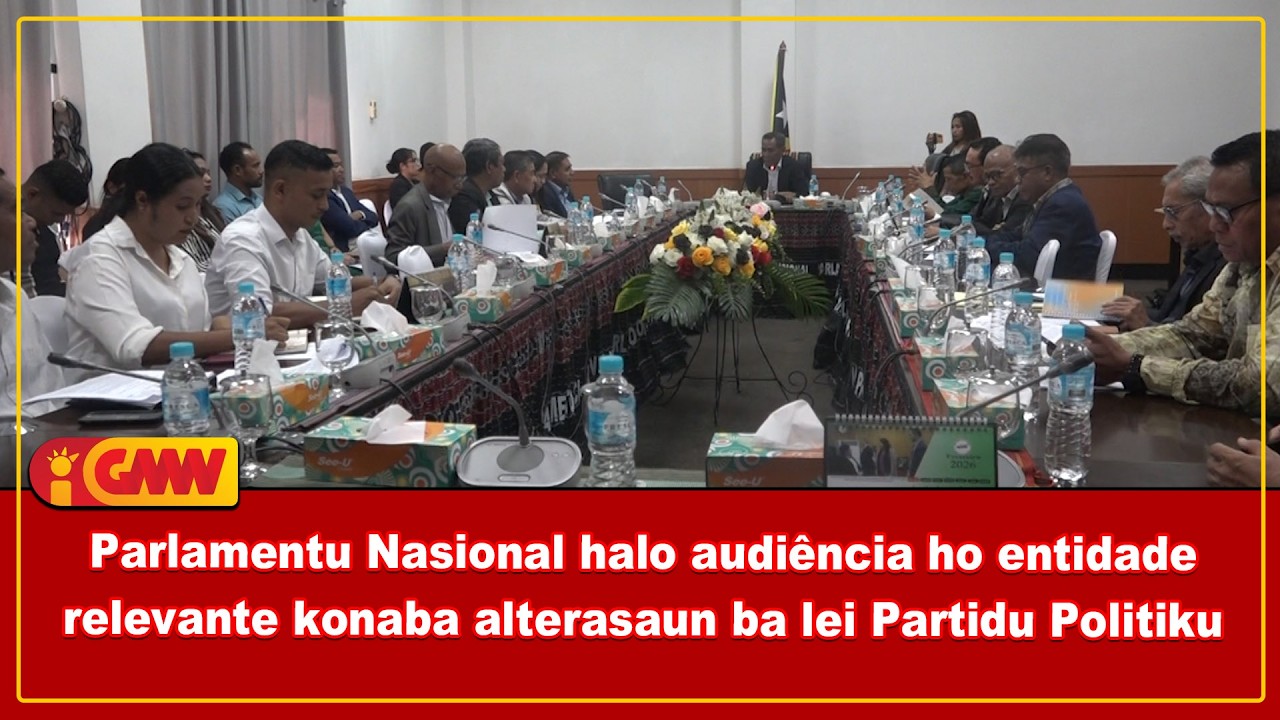 Parlamentu Nasional halo audiência ho entidade relevante konaba alterasaun ba lei Partidu Politiku