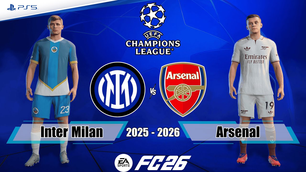 Inter Milan vs. Arsenal | UEFA Champions League 25/26 | Full Match | FC 26 - PS5™[4K]