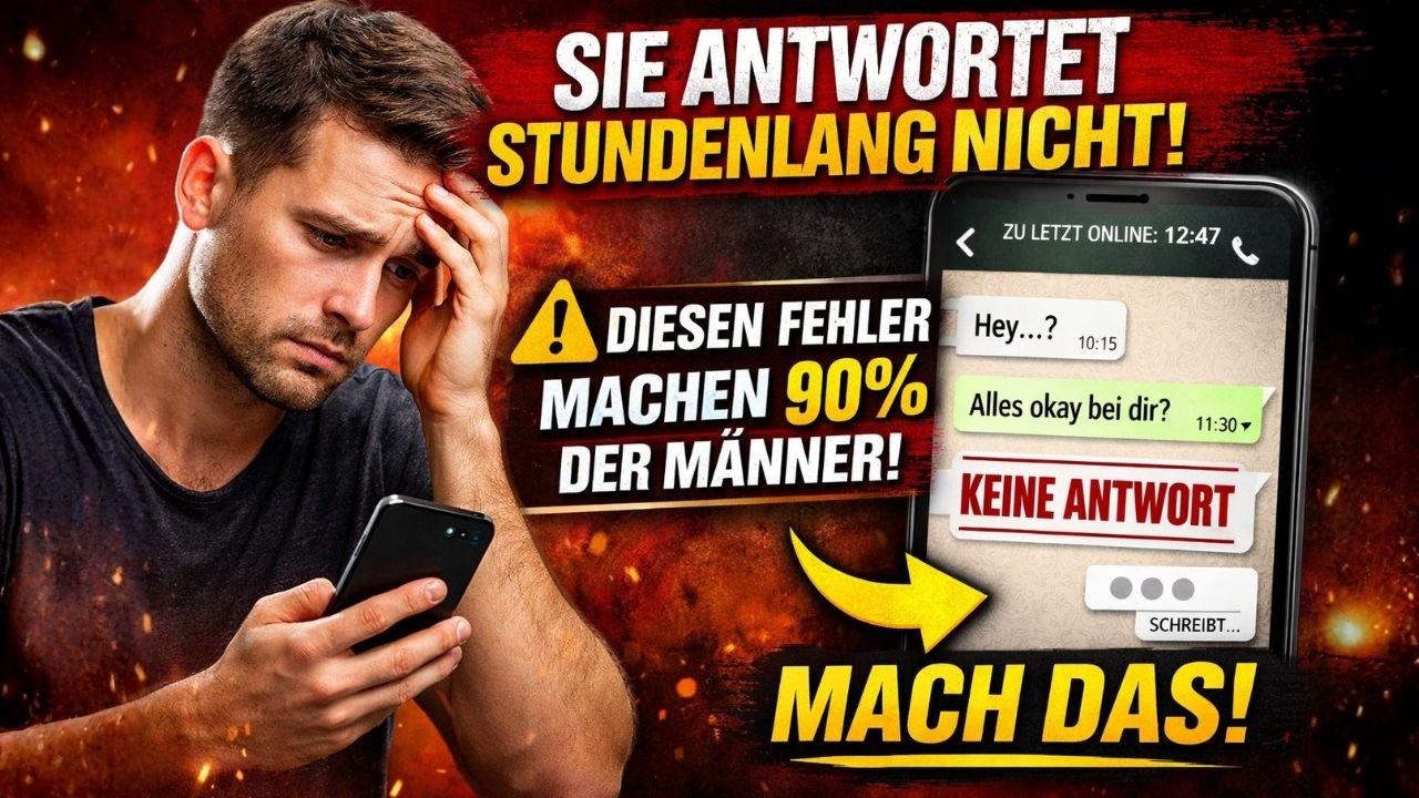🔥Wenn sie stundenlang nicht antwortet – MACH DAS (Die meisten Männer machen diesen Fehler)