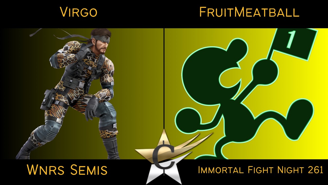 Immortal Fight Night 261 Wnrs Semis - Virgo (Snake) Vs FruitMeatball (Mr Game and Watch) - SSBU
