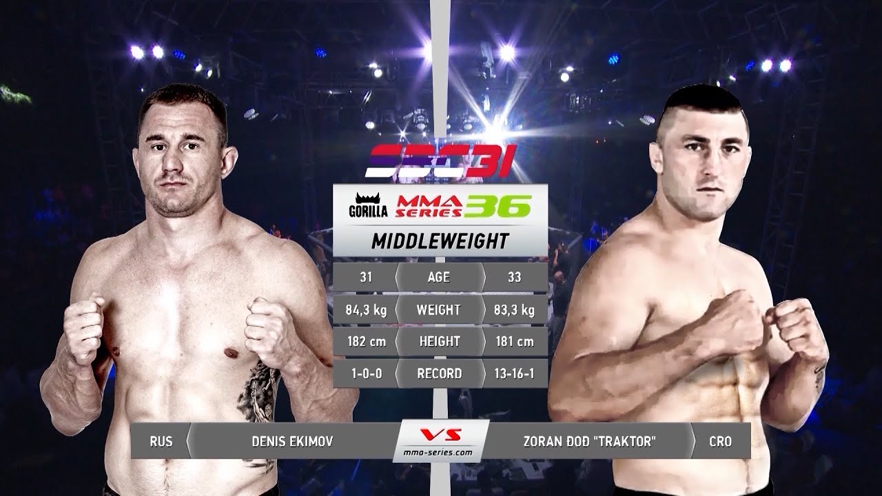 Gorilla MMA Series-36: SBC 31 | Denis Ekimov (Russia) – Zoran Dod (Croatia)