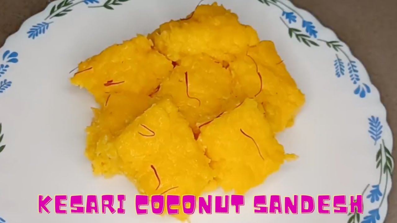 Kesari Coconut Sandesh